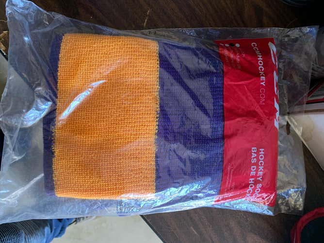 New Purple & Yellow Vintage Kings Colors Socks