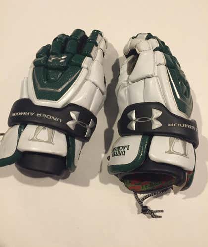 Green Under Armour United Lacrosse Gloves
