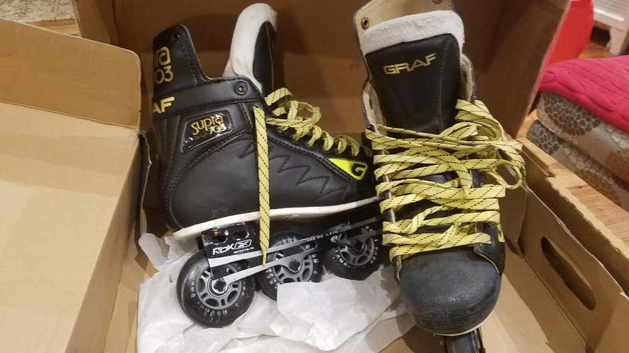 Graf Skates Roller Hockey Skates Senior Size 8