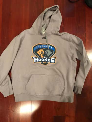 Charlotte Hounds Gray Sweatshirt (XL) And Sweatpants (L)