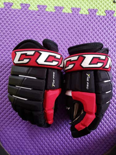 CCM Tacks 4 Roll Pro Gloves 13" Black/Red