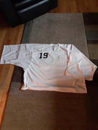 New CCM 10200 Sr Goalie Jersey - White