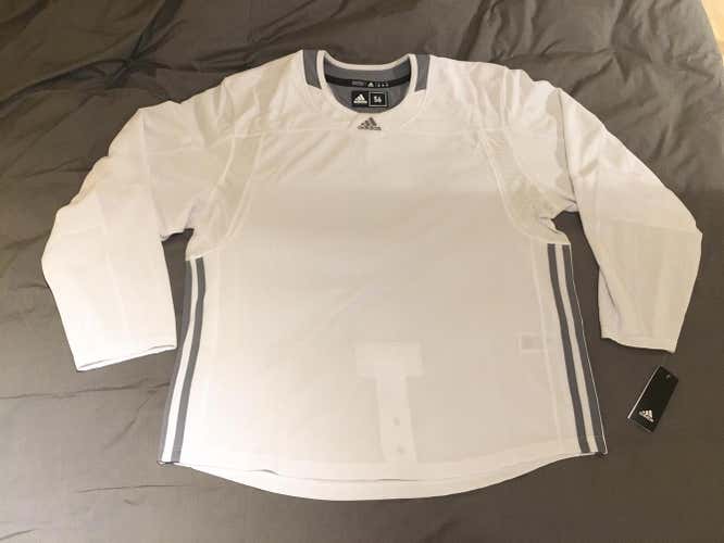 PRO STOCK Adidas Hockey Practice Jersey SIZE 56 Blank White