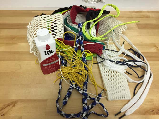 12 Pieces Of JimaLax Lacrosse Mesh And Dye