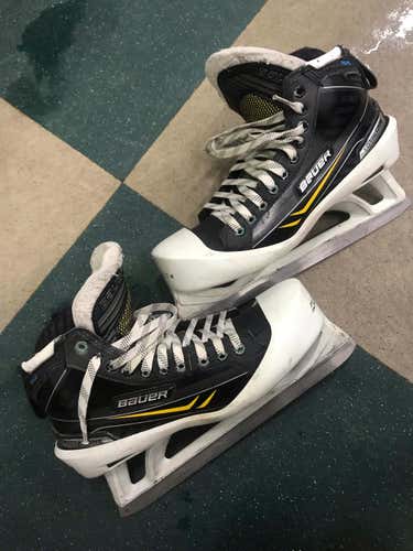 Bauer NXG Goal Skates Sr. Pro Stock Size 10.5 w/ Step Steel