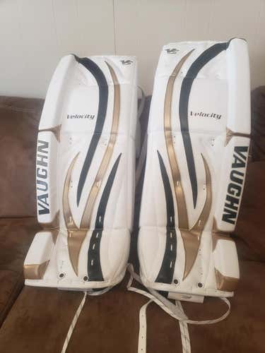 New Vaughn Velocity V5 Goalie Leg Pads Senior Pro Stock