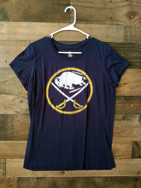 Ladies NHL Hockey BUFFALO SABRES Classic Logo Short Sleeve Team Shirt