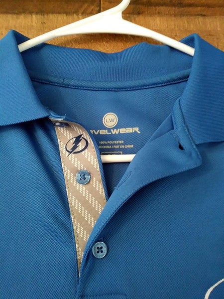 MLB Baseball TAMPA BAY RAYS Light Blue Polyester Embroidered Polo Shirt