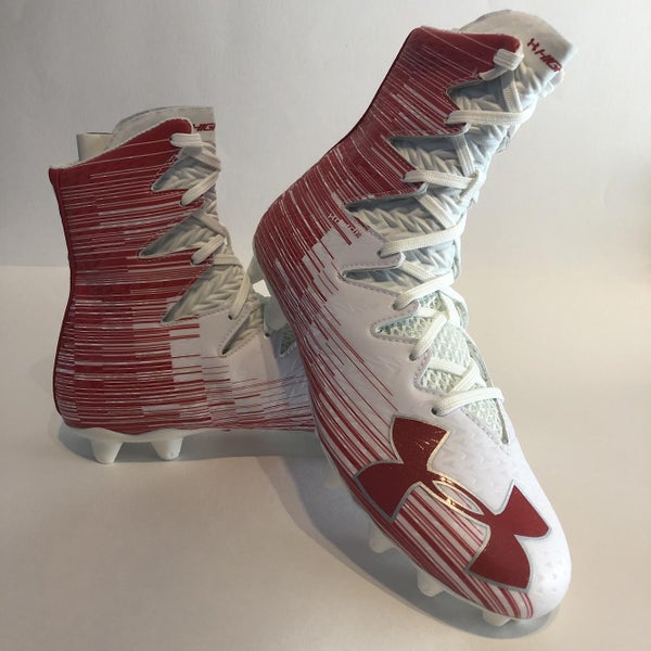 Under Armour UA Highlight MC Cleats Mens New White / Red Size 11