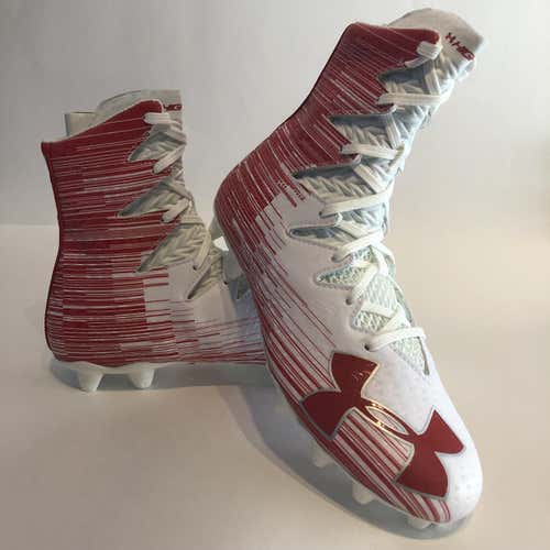 Under Armour UA Highlight MC Cleats Mens New White / Red Size 11
