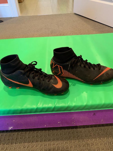 Nike Black Orange Soccer Cleats