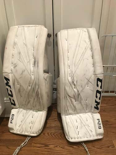 CCM Premier P2.9 Goalie Leg Pads Intermediate, 32+1, used less than one season