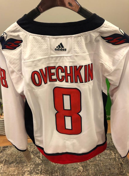 ALEXANDER OVECHKIN #8 Washington Capitals White Home Replica Jersey BRAND NEW WITH TAGS!