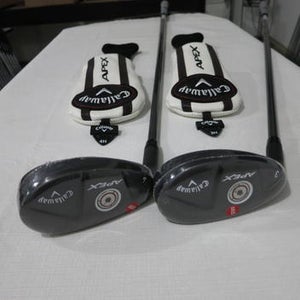 Callaway Apex 3 & 4 Hybrid Set - 20* - 23* - Stiff Flex Graphite - NEW - LH
