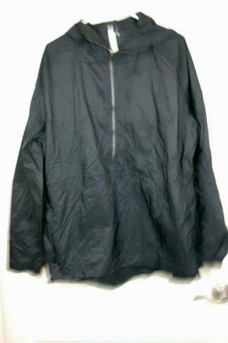 Lululemon Black Nylon Super Light Packable 1/2 Zip Windbreaker Jacket Men's XL