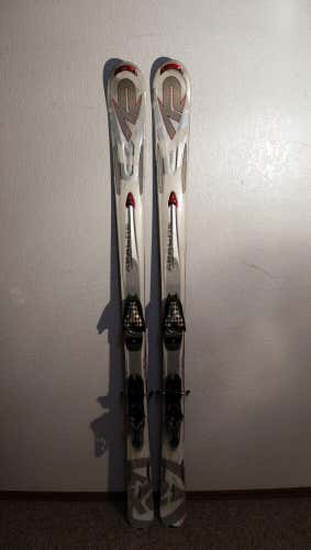 K2 Apache Recon Downhill Skis 167 cm. Marker 12.0 Free Bindings BENT TIP /TUNED!