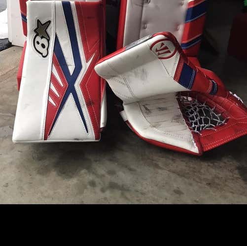 Warrior G3 Goalie Glove & Brians Blocker Regular Senior