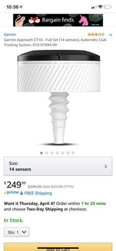 Garmin Ct10 Golf Tracking System 14 Clubs