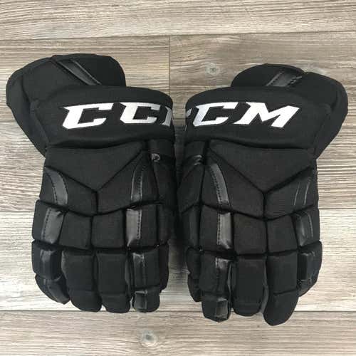 NEW! CCM 12K CAROLINA HURRICANES PRO STOCK HOCKEY GLOVES 14" SLIGHT IMPERFECTION