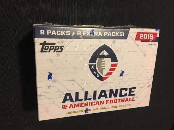 AAF Alliance of American Football Topps Card Blaster Box - 100 Cards NEW