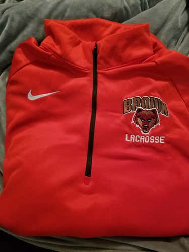 Nike 1/4 zip Brown Lacrosse pullover