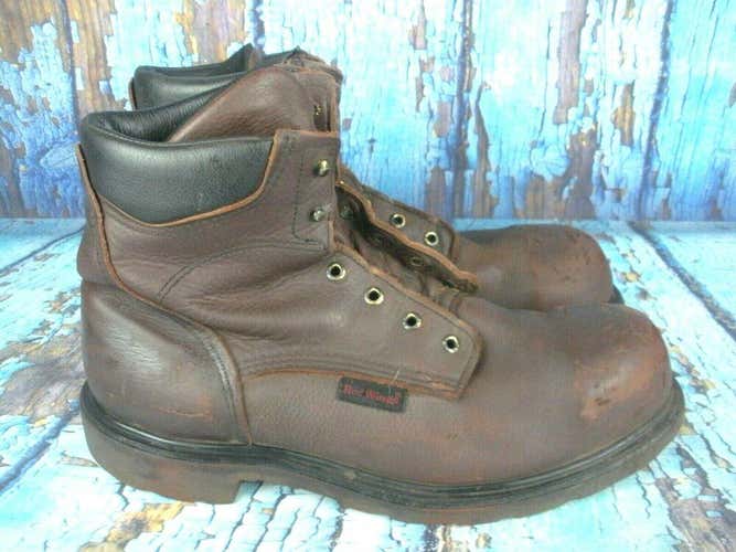 Red Wing 2406 Brown Leather Steel Toe Work Boots Men's Size: 14 D