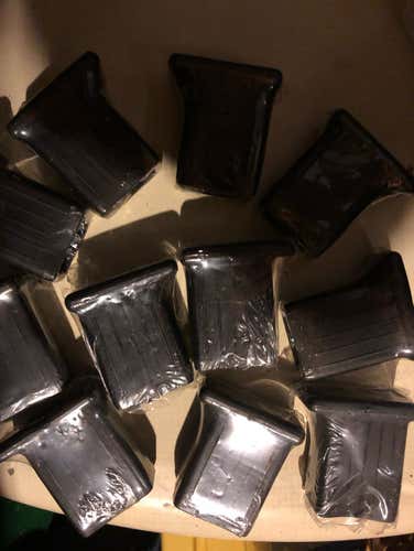 Hockey Stick Butt Ends Black Rubber