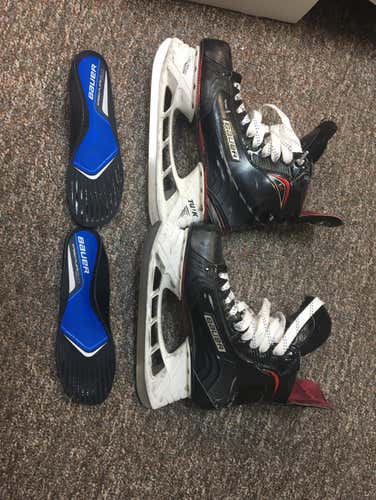 Used Good Shape Bauer Vapor 1x 2.0 Prostock Skates Sz 10 Left 10 1/4 Right DA 180.00