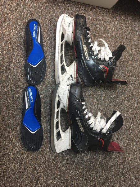 Used Good Shape Bauer Vapor 1x 2.0 Prostock Skates Sz 10 Left 10 1/4 Right DA 180.00