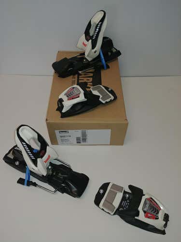 Marker 2018 Race 8 Junior Ski Bindings : White/Black: DIN 2-8