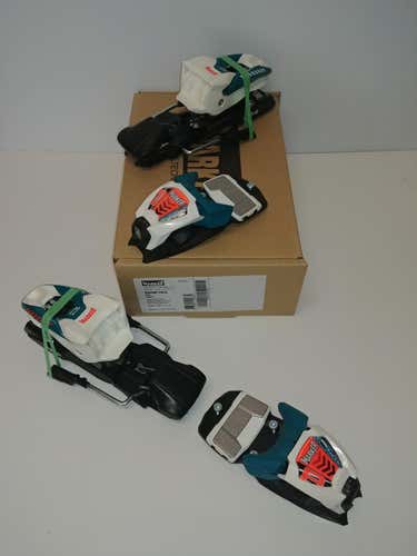 Marker 2016 Race 8 Junior Ski Bindings: White/Teal: DIN 2-8