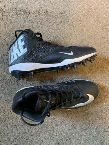 Black Nike Zoom Cleats Mid