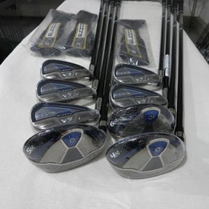 Cobra Fly-Z XL Hybrid Combo Iron Set - 4-GW - Stiff Flex Graphite - NEW - LH