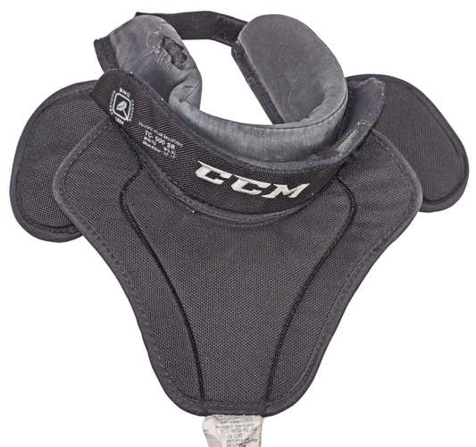 CCM TC-500 SR M/L/XL GOALIE THROAT GUARD GOAL CLAVICLE PROTECTOR HOCKEY USED