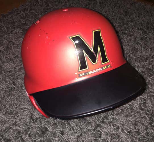 Maryland Baseball Team Used Rawlings Helmet S90PA-R1 Small