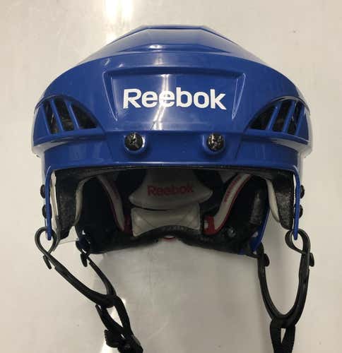 REEBOK 8K PRO STOCK HOCKEY HELMET ROYAL BLUE MEDIUM 4059