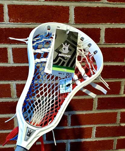 New Brine RP3 X Lacrosse Head Strung w/ Mint USA Semi Soft Mesh w/ a Mid Pocket
