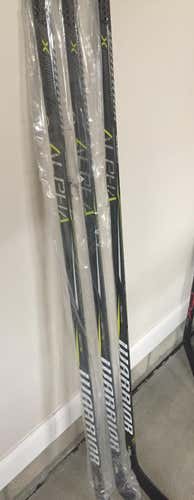 4 Pack Sticks - 3 Warrior +1 Easton Stealth LH Left handed 110  (P02 Lidstrom Getzlaf Heel Curve)
