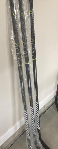 4 Pack Sticks - 3 Warrior +1 Easton Stealth LH Left handed 110 (P02 Lidstrom Getzlaf Heel Curve)