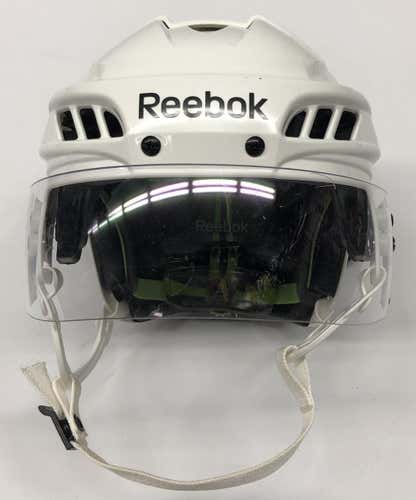 REEBOK 11K PRO STOCK HOCKEY HELMET WHITE MEDIUM WP 4187