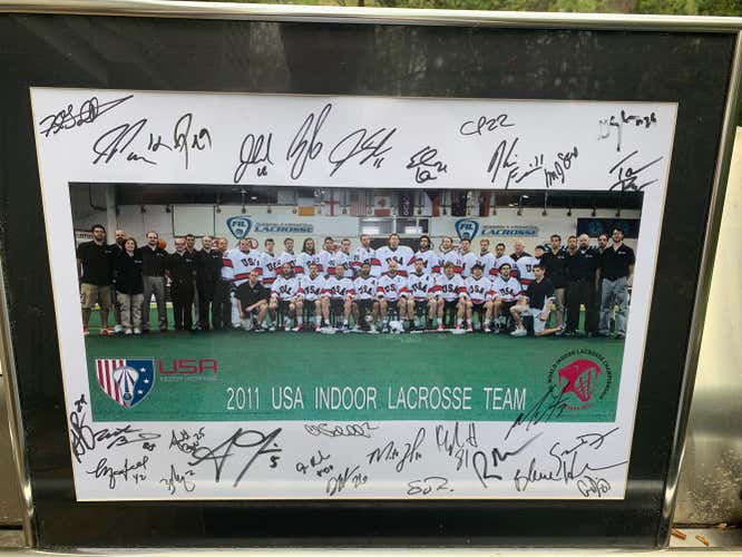 New - TEAM USA Lacrosse Autograph Picture - 2011 - Collectors Item