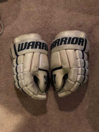 White/Navy Warrior Bully Gloves 13 inch