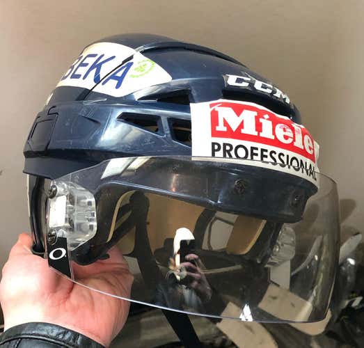 European Pro Helmet With Stickers And Visor Size M