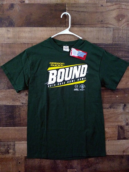 New 2015 NCAA College UNIVERSITY OREGON DUCKS Green Rose Bowl Football Shirt