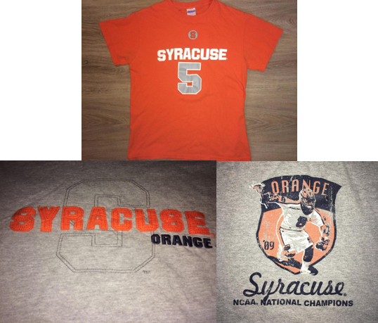 3 Syracuse Shirts