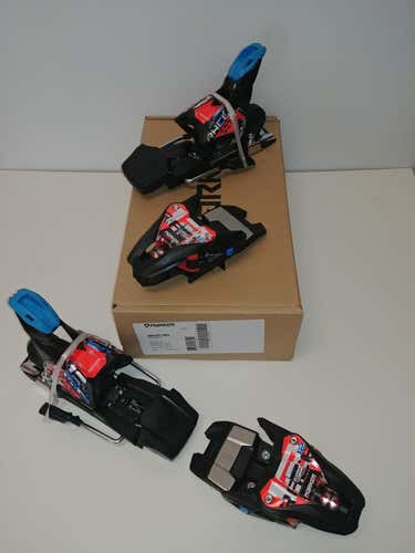Marker 2018 Race Xcell 12 Ski Bindings: Black/Flo-Red: DIN 4-12