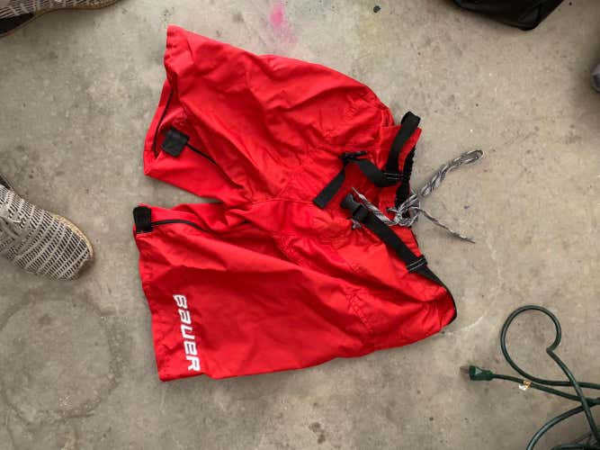 Red Bauer Pant Shell Large