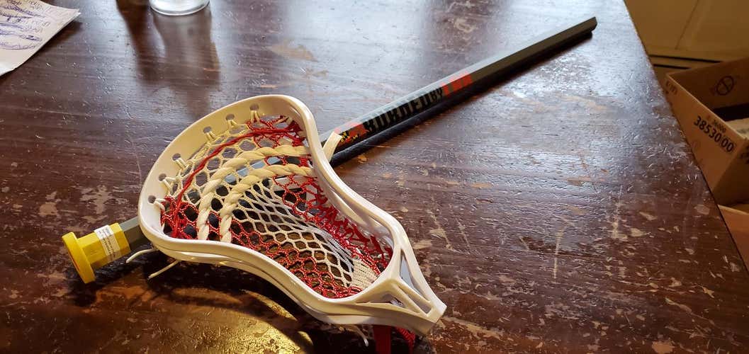 COMPLETE Custom Lacrosse Stick w/ burnedbyLax Lax Shaft, 'the1'