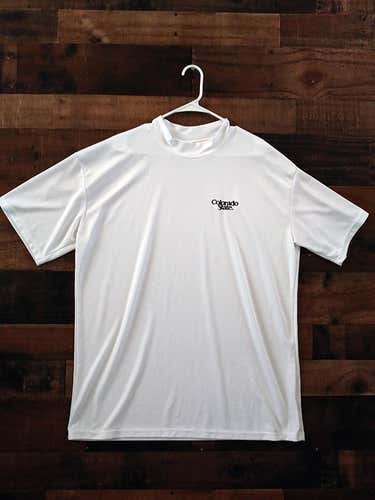 NCAA College COLORADO STATE UNIVERSITY RAMS White Polyester Embroidered Performance Shirt