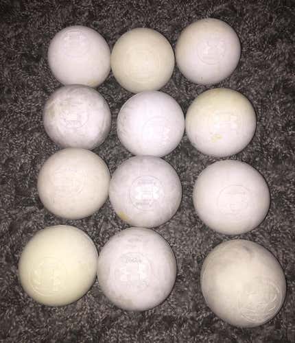 12 Used Under Armour Lacrosse Balls